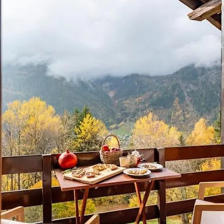 Chalet Les Boise - Sauna, Heated Pool And Mountains View 쿠르마예