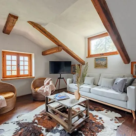 아파트 Chalet Les Boise - Sauna, Heated Pool And Mountains View 쿠르마예