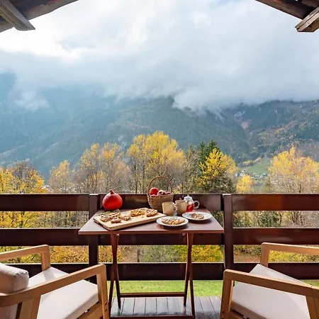 Chalet Les Boise - Sauna, Heated Pool And Mountains View * 쿠르마예